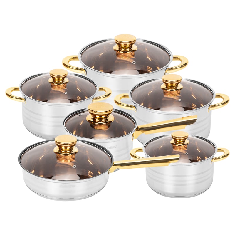 Batería de Cocina 12pcs Acero Inoxidable