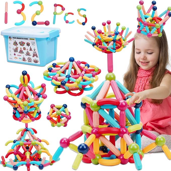 Juego Bolas-Varillas Magnéticas 42 Pcs